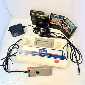 SEGA SG-1000 Console Set Joystick Games x4 Japan Vintage Computer Authentic