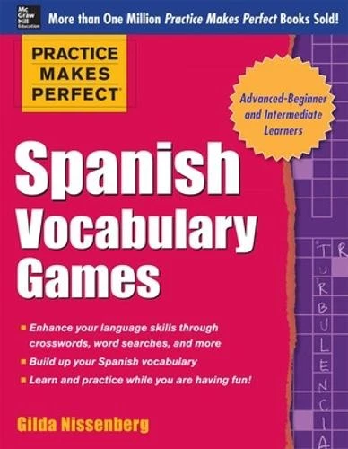 Gilda Nissenberg Practice Makes Perfect Spanish Vocabulary Games (Paperback) - Image 1 of 1
