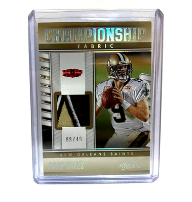 Camiseta Drew Brees 2023 Absolute Championship Reliquia Dorada 3 Colores/49 JERSEY# 1/1 Foto 1 de 2