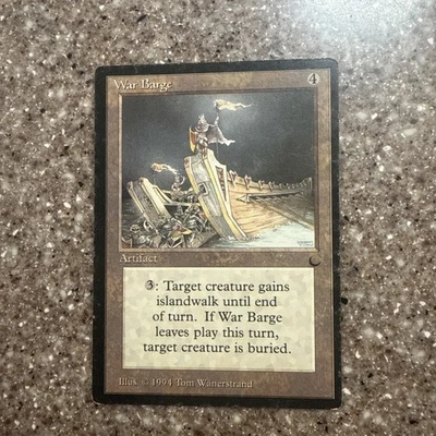 1994 Magic the Gathering - War Barge - Artifact - The Dark MTG MP - Image 1 of 2
