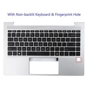 For HP Probook 440 G8 445 G8 Palmrest Case Non-Backlit US Keyboard M23770-001 - Afbeelding 1 van 5