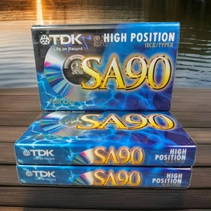 3 x TDK SA-90EB Audio Cassette Tipo II Cinta Cromada De Colección 1997 Nuevo Sellado - Imagen 1 de 6