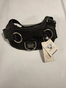 Puglife Hundegeschirr schwarz klein - Bild 1 von 4