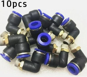 10Pc Elbow Fitting Coats Air Valve Tire Changer Machine Connector Part 1/8'9.5mm - Picture 1 of 5