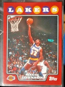MAGIC JOHNSON ( PROMO )  2008/09 TOPPS RED - Picture 1 of 2