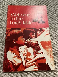 Vintage Welcome To The Lord’s Table 1971 - Imagen 1 de 1