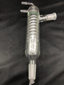 CHEMGLASS Glass 14/20 Joints 100mm Jacket Hose Reflux Condenser CG-1213-A-HC-01  - Picture 1 of 9