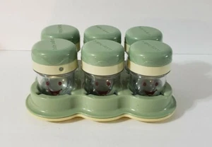 Baby Bullet Food Processor Replacement Parts 6 Date Dial Cups W/ Lids & Tray - Picture 1 of 9