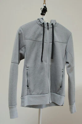 Women's Medium Specialized Gray Fleece-Lined ZipUp Cycling Jacket Utility Hoodie - Image 1 of 4