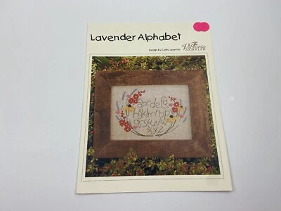The Victoria Sampler Lavender Alphabet Counted Cross Stitch Pattern - Image 1 of 3