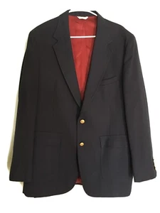 Vintage Navy Blue Mervyn’s Blazer/Sport Coat 2 Button Closure Made In USA - Bild 1 von 11