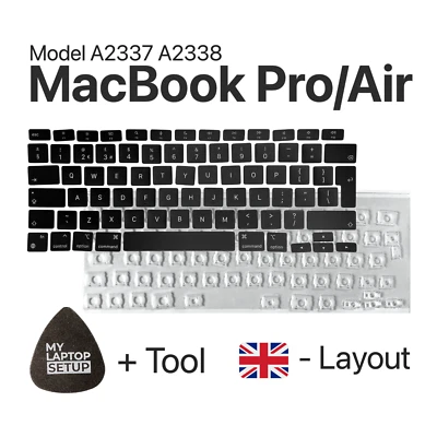 Ersatztaste für MacBook Pro Air 13" (2020) A2337 A2338 Taste QWERTY UK-Layout - Bild 1 von 4