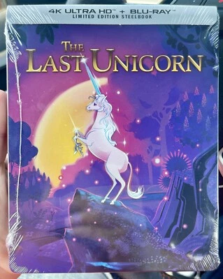 The Last Unicorn Steelbook: 4K Ultra HD/Blu-ray (New & Sealed) Foto 1 de 2