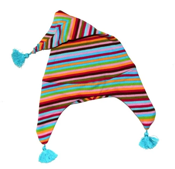 NUEVO Zutano Bebé Niño Niño Niña Elfo Sombrero Súper Rayas Rosa Chocolate 0 6 12M Nuevo con Etiquetas Foto 1 de 2