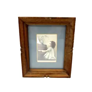 VTG Bessie Pease Gutmann Litho Print "Harmony" Girl Playing Piano Matted Framed - Picture 1 of 7