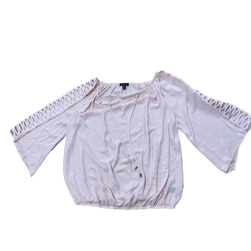 ALYX Top Donna 1X Rosa Boho Fata Stravagante Leggero Elasticizzato Romantico Manica Esposizione