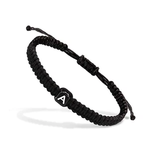 Initial Bracelets for Women Men Initial Bracelet a Charm Handmade Bracelets Rope - Picture 1 of 12
