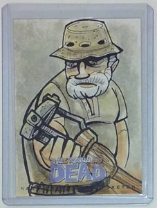 WALKING DEAD COMIC SKETCH CARDS SET 2: DALE ARTIST JEREMY R. SCOTT JRS14 - Picture 1 of 2