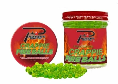 Pautzke Crappie Fire Balls 5 Color Choices 1.35 oz jars FREE Shipping NEW