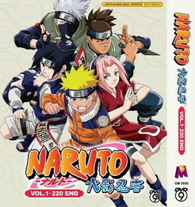 NARUTO COMPLETA SERIE DE TV VOL.1-220 END ANIME DVD INGLÉS DOBLADO REGIÓN TODO - Imagen 1 de 3