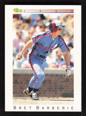 1992 Classic I  #T9 Bret Barberie  Montreal Expos - Image 1 of 2
