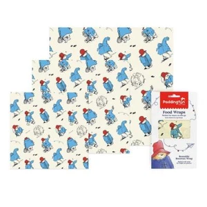 Envoltura de abeja para almacenamiento de alimentos - Diseño de oso Paddington - Juego surtido de 3 tamaños - Imagen 1 de 1