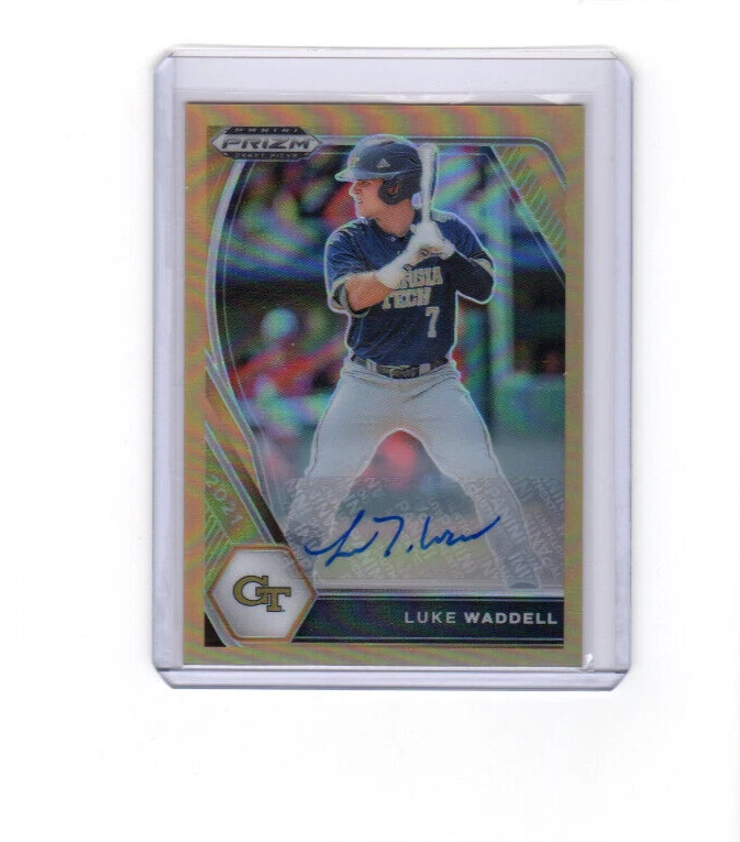 2021 Prizm Draft Picks Autographs Neon Orange Prizm Luke Waddell RC Auto 14/20 - Image 1 of 1