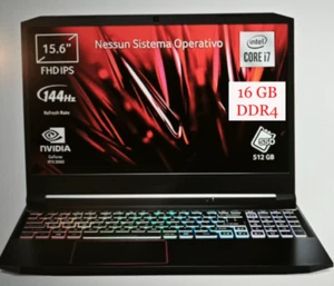 Gaming Acer Nitro 5 AN515-55-71UB 144Hz SSD, Intel Core i7, Nvidia 3060 RTX - Foto 1 di 10