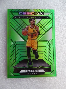 2021-22 Panini Obsidian Trae Young #135 ELECTRIC ETCH GREEN FLOOD - Bild 1 von 2