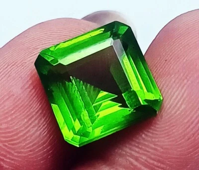 Zertifizierter Natürlicher Peridot 9,65 Ct Oktagonform Lose Edelsteine - Bild 1 von 4