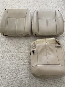 2003-2011 Lincoln Town Car LH & RH Front Seats Leather Parchment # 2 - Picture 1 of 15