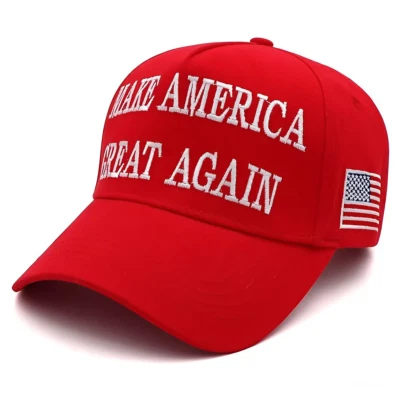 Baseball Cap for Trump 2024 45-47 MAGA Hat Make America Great Again with US Flag - Image 1 of 4