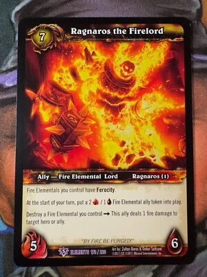 World of Warcraft TCG Elements 173/220 Ragnaros the Firelord - Image 1 of 2