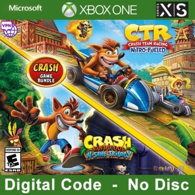 Crash Bandicoot Bundle N. Sane Trilogy + CTR Nitro-Fueled Xbox🔑 ☑Argentina ☑VPN - Image 1 of 4