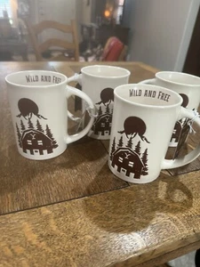 Dutton Family Coffee Mugs With Tags. Set Of 4 - Picture 1 of 4