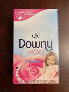 Downy Fabric Clothes Softener Static Remover Dryer Sheets ~ April Fresh ~ 105 Ct - Picture 1 of 9
