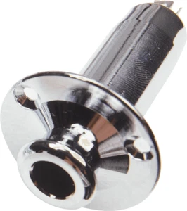 JACK TUBE GUITARE ATTACHE COURROIE CHROME - Picture 1 of 2