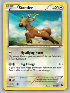 2016 Pokemon XY BREAKpoint Stantler 91/122 - Picture 1 of 2