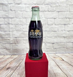 Vintage Coca-Cola 1996 Olympics ATLANTA WELCOMES THE WORLD Full 8 oz. Bottle - Picture 1 of 5