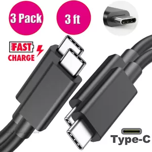 3X USB-C to USB-C Cable Fast Charge Type C Cord For Moto G9 G8 G7 G6 Play/Plus - Bild 1 von 16
