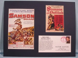 Cecil B. DeMille - Samson & Delilah starring Victor Mature + Memorial Envelope - Picture 1 of 1