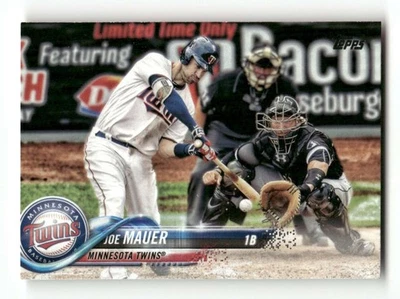 2018 Topps #231 Joe Mauer NM Near Mint Twins BXCP55 - Image 1 of 2