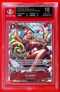 BGS 10 One Piece OP11-004 SR* Kujyaku Alt Art - English - Foil - Graded - Picture 1 of 2