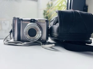 Canon PowerShot A620 7.1MP Digitalkamera silber - mit Zubehör: getestet - Bild 1 von 7