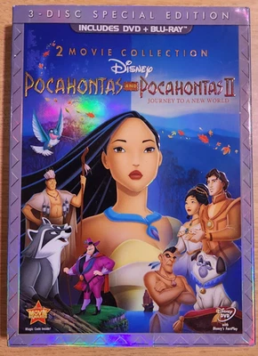 NEW - Pocahontas & Pocahontas II: Journey to a New World (Blu-ray + DVD, 2012) Foto 1 de 2