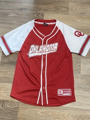 Camiseta de béisbol Oklahoma Sooners OU cosida Coliseo atletismo juvenil talla grande 16 Foto 1 de 4