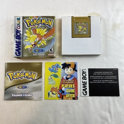 Pokemon Gold Authentic Complete Box GBC Game Boy GB CIB - Image 1 of 4