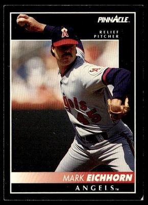 1992 Pinnacle Mark Eichhorn California Angels #353 - Image 1 of 2