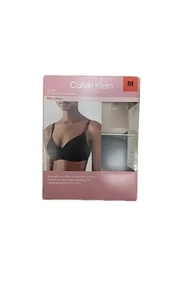 Calvin Klein Confezione da 2 reggiseni leggermente foderati in microfibra spazzolata, taglia M. BJ - Foto 1 di 2