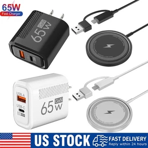 Magsafe Charger For iPhone Samsung S25 S24 S23 S22Magnetic Fast Wireless Charger - Picture 1 of 18